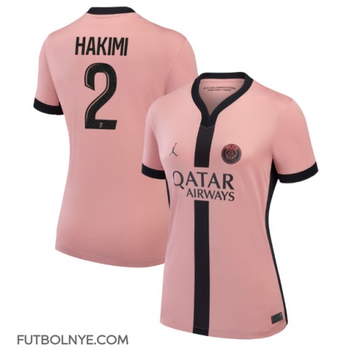 Camiseta Paris Saint-Germain Achraf Hakimi #2 Tercera Equipación para mujer 2024-25 manga corta